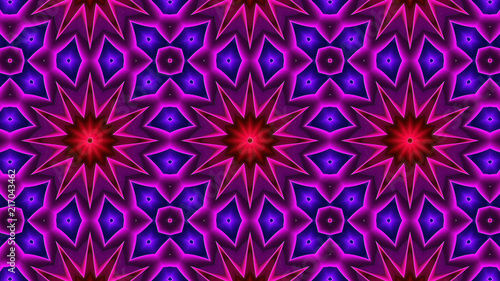 Colorful Hypnotic  Symmetric Kaleidoscope