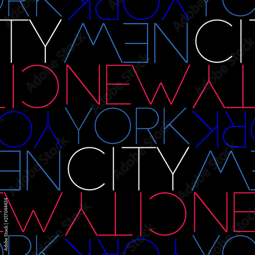 New York City, USA seamless pattern