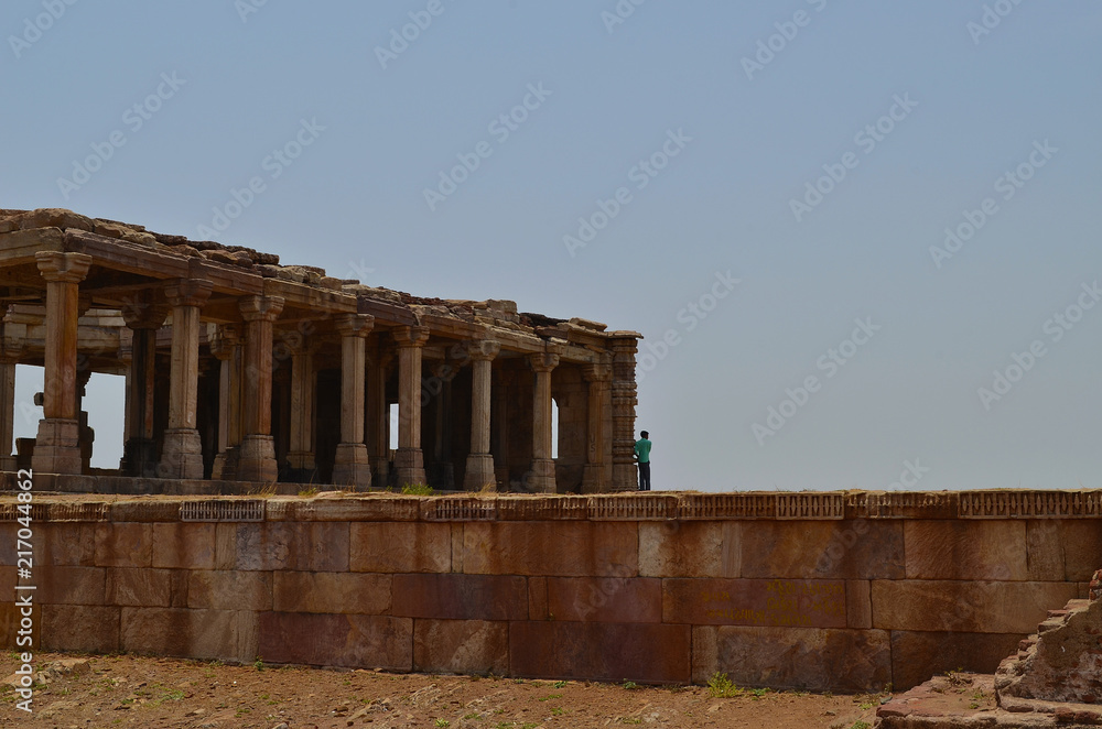 Old abandoned isolated structure 