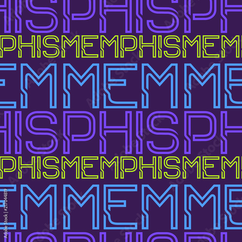 Memphis, USA seamless pattern