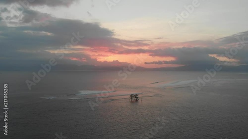 Lakey Peak Towers at sunset aerial