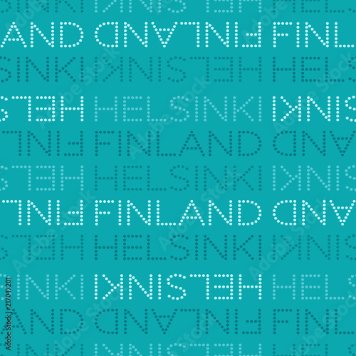 Helsinki, Finland seamless pattern