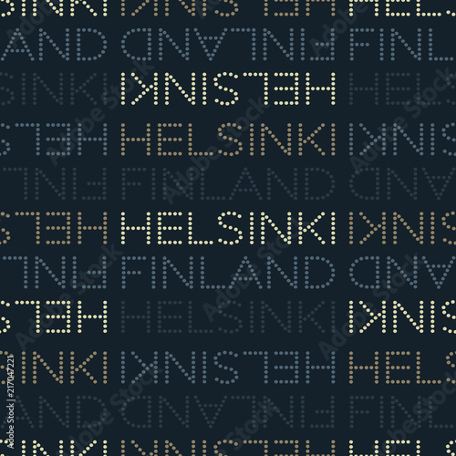 Helsinki, Finland seamless pattern