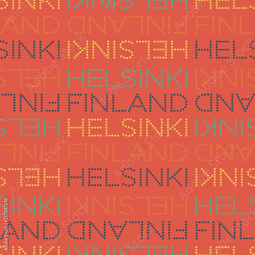 Helsinki, Finland seamless pattern