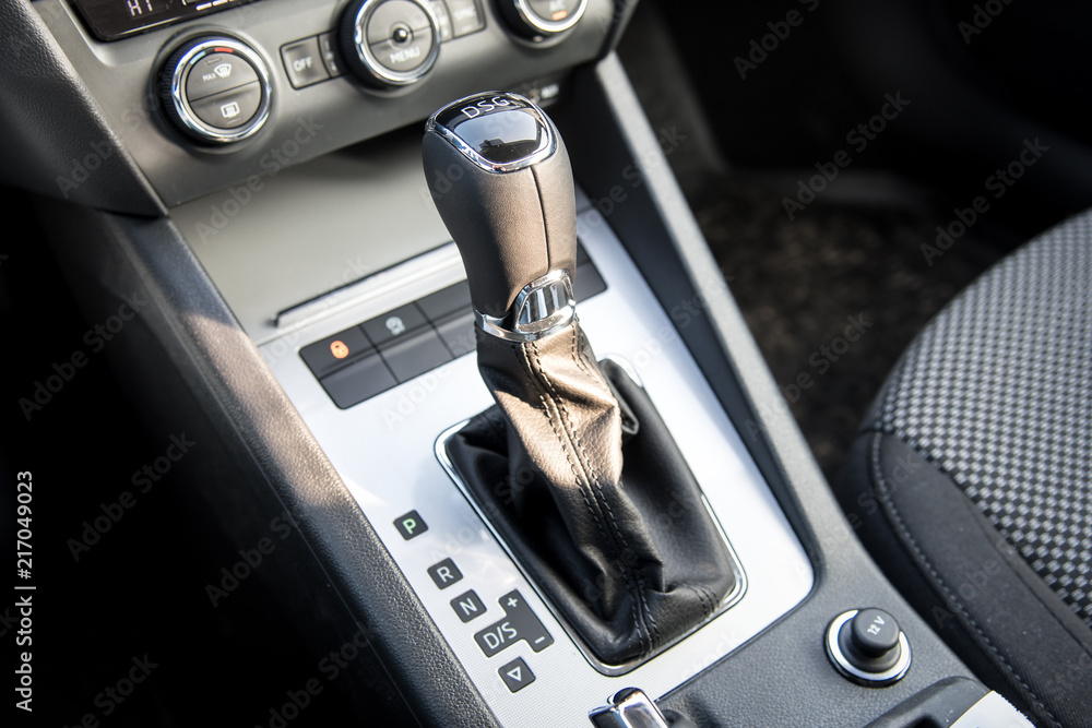 manual gear shift in the new car