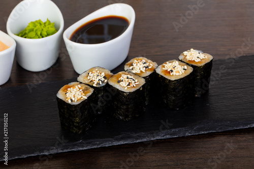 Tasty sushi roll
