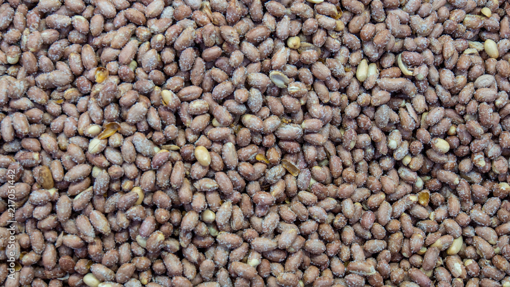 Peanuts roasted with salt at market in Turkey. Peanuts roasted with salt at market in Turkey.