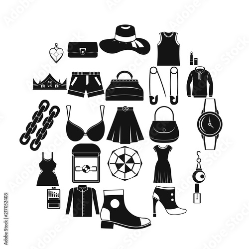 Possessions icons set. Simple set of 25 possessions vector icons for web isolated on white background