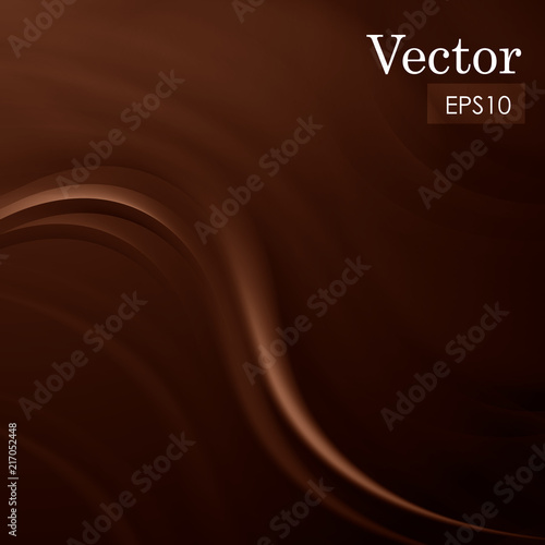 Abstract chocolate sweet silk background vector illustration