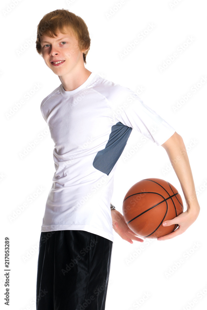 Well done guy with a ball for basketball Well done guy with a ball for basketball
