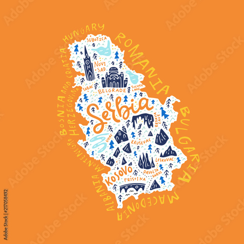 Map of Serbia