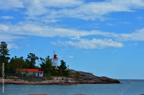 Lighthouse on Georgian Bay, Killarney, Ontario, Canada 