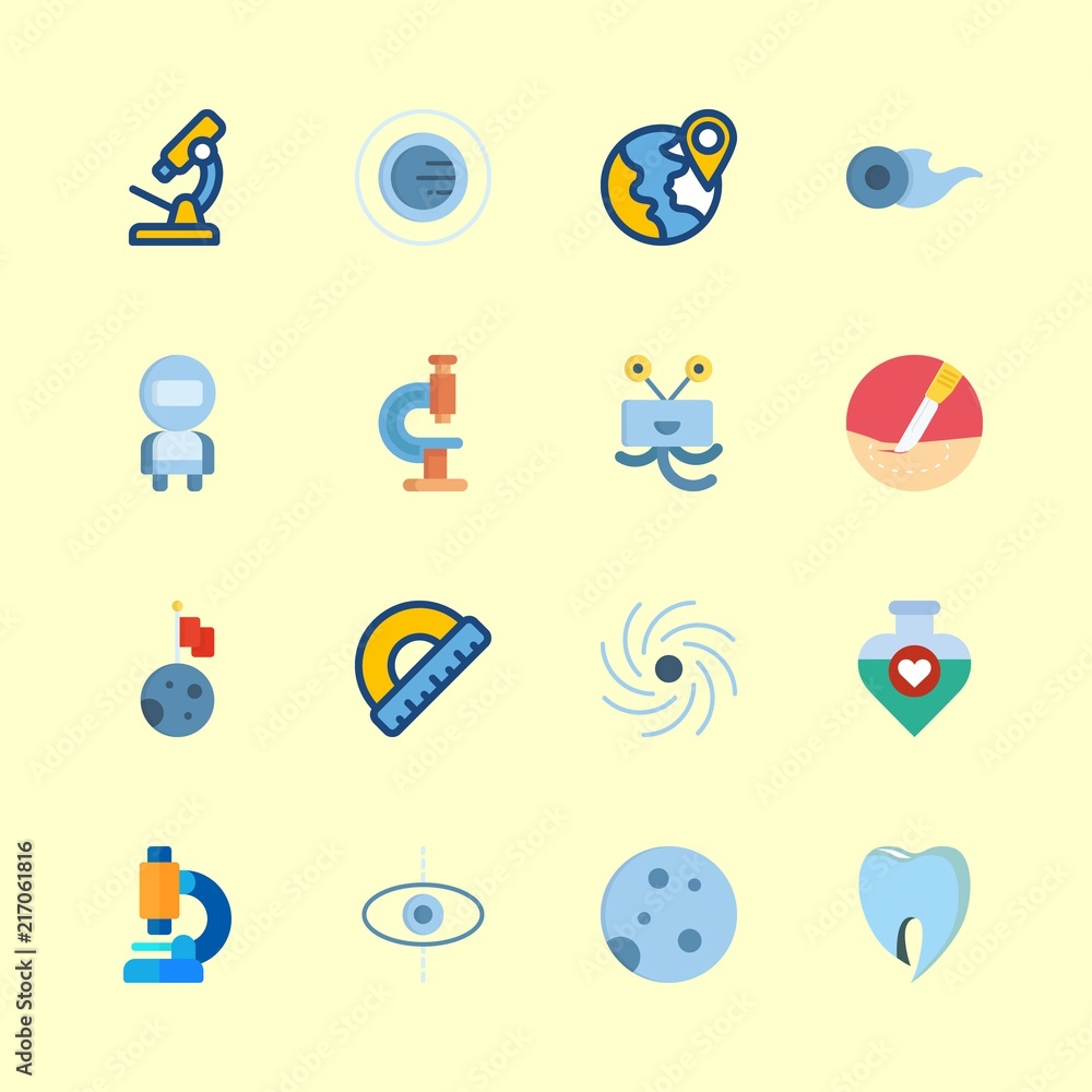 science icons set. theatre, chemical, carpenter and orbit graphic works science icons set. theatre, chemical, carpenter and orbit graphic works