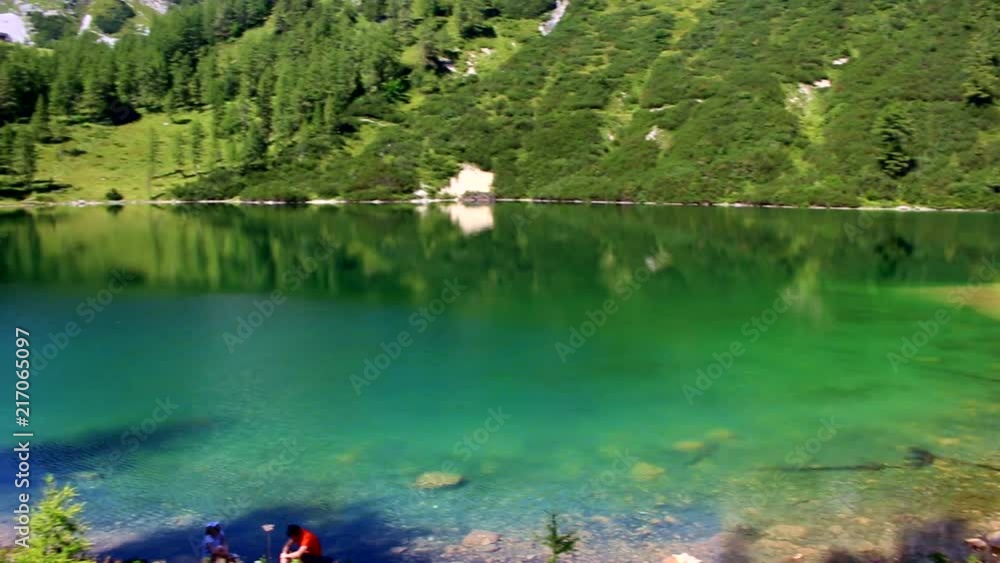 Lake in Austria on a Mountain Lake in Austria on a Mountain