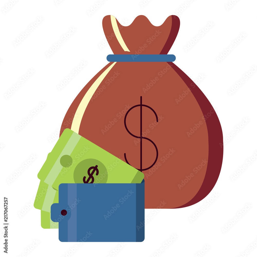 Obraz premium wallet with money design