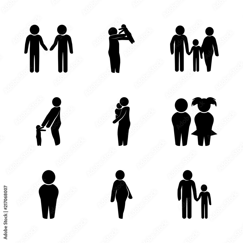 child icons set. joy, father, enjoy and relationship graphic works child icons set. joy, father, enjoy and relationship graphic works