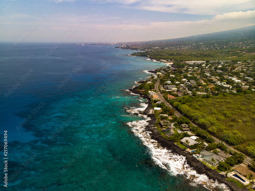 Kona Coast, Hawaii - The Big Island Aerial 