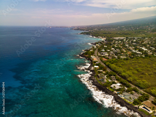 Kona Coast, Hawaii - The Big Island Aerial  photo