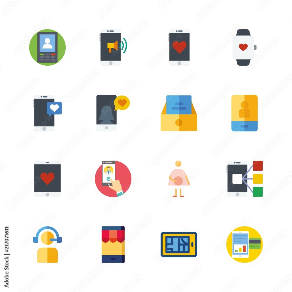 16 telephone icons set 16 telephone icons set