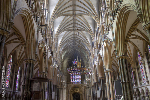 Beautiful Architecture at Lincoln Cathedral in Lincoln, England
