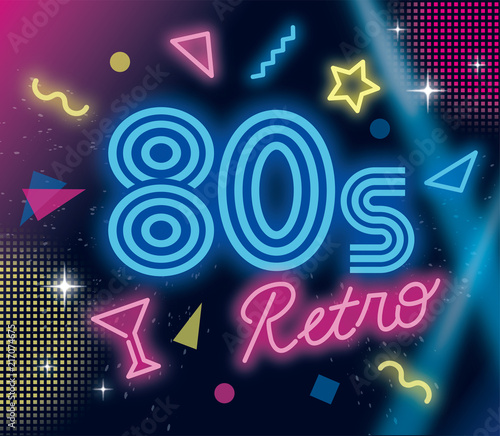 80sネオンデザイン
