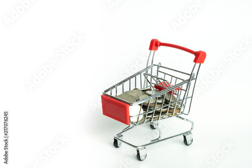 Shopping cart and coin © njphotos