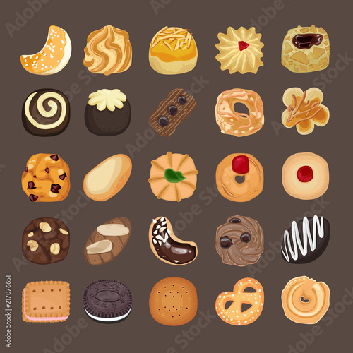 Various Delicious Cookies