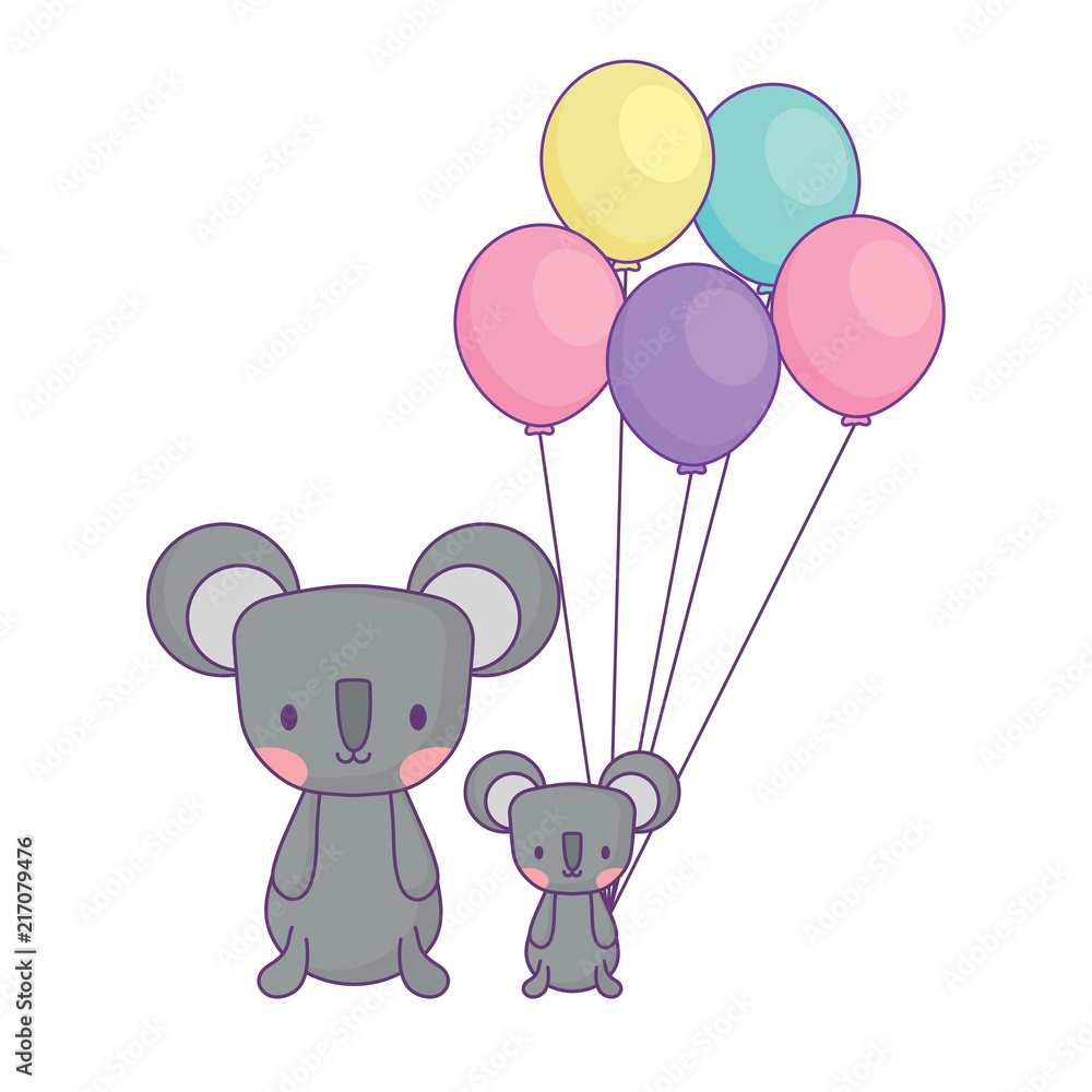 Naklejka premium cute animals design