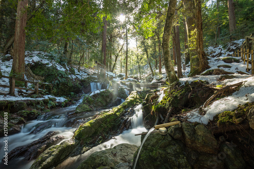 Konstfotografi 福井県 瓜割の滝 冬