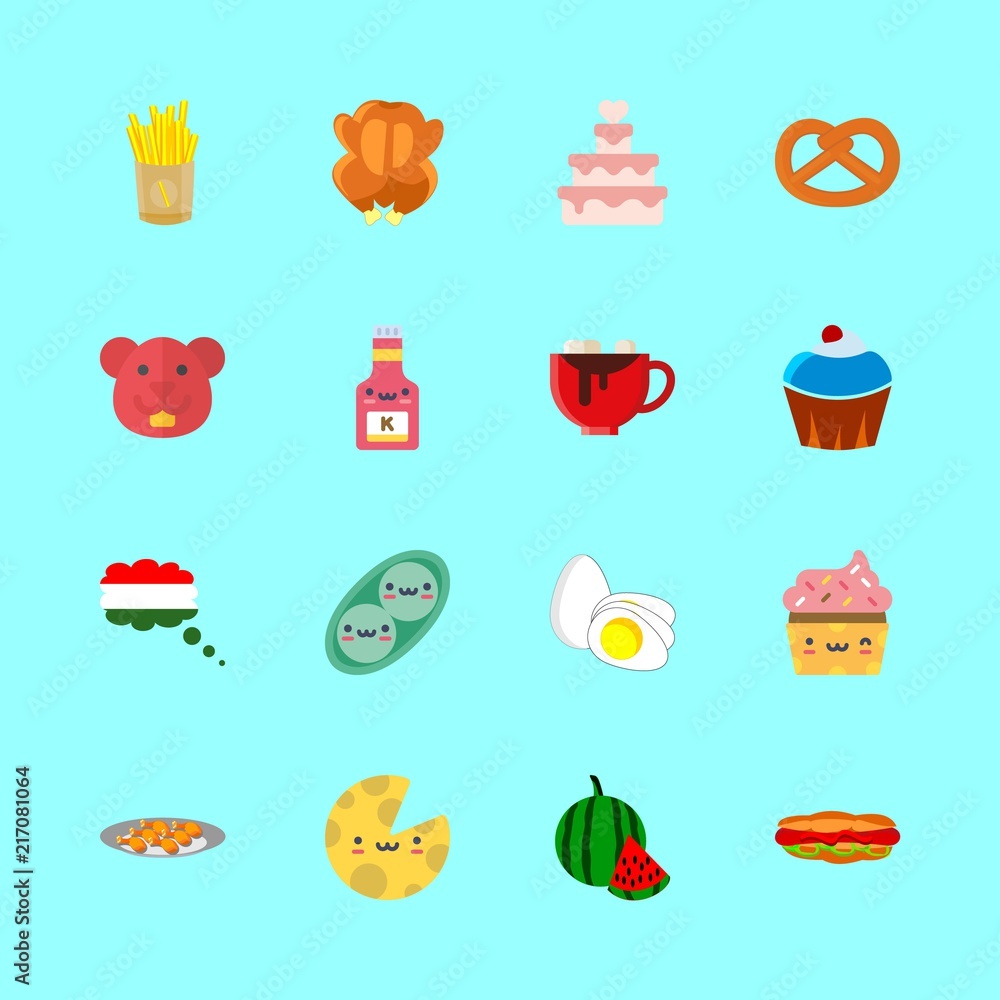 16 eat icons set 16 eat icons set