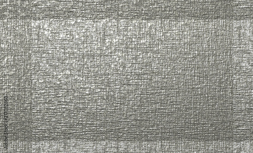 rough metallic silver texture. framed silver grey colored canvas for background and fabric designs. 
