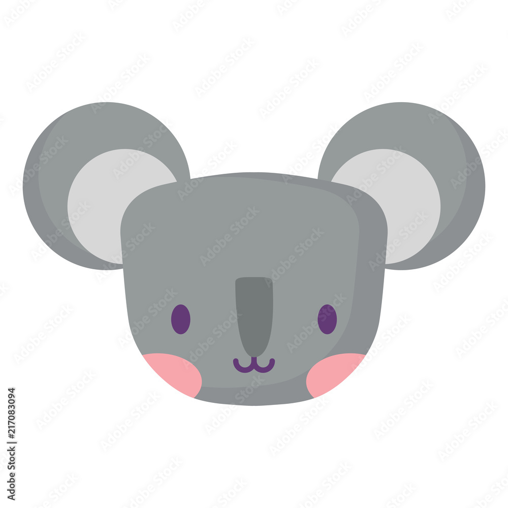cute koala icon over white background, vector illustration cute koala icon over white background, vector illustration