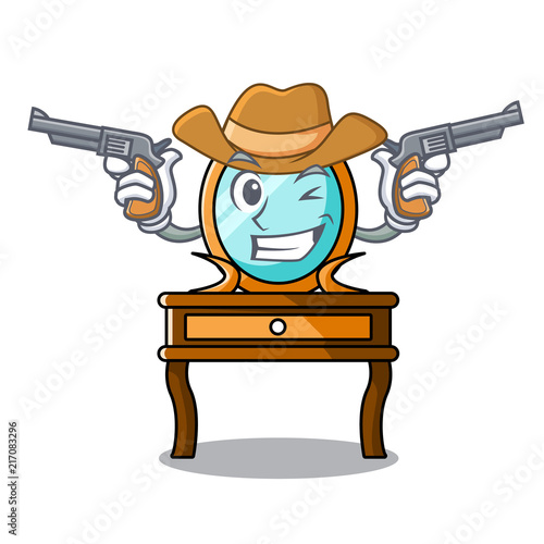 Cowboy dressing table character cartoon