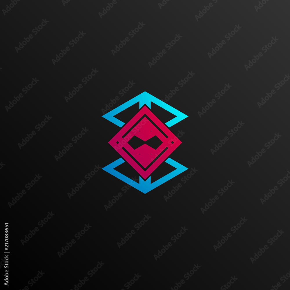 geometric paper hat logo icon concept vector design geometric paper hat logo icon concept vector design