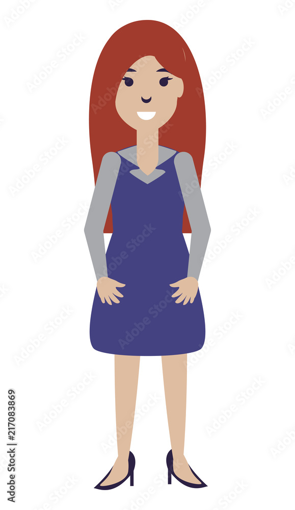 cartoon designer woman icon over white background, vector illustration cartoon designer woman icon over white background, vector illustration