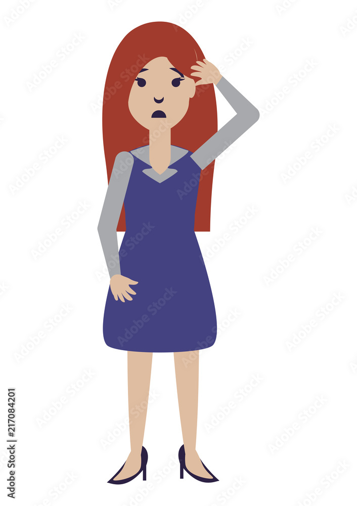cartoon designer woman icon over white background, vector illustration cartoon designer woman icon over white background, vector illustration