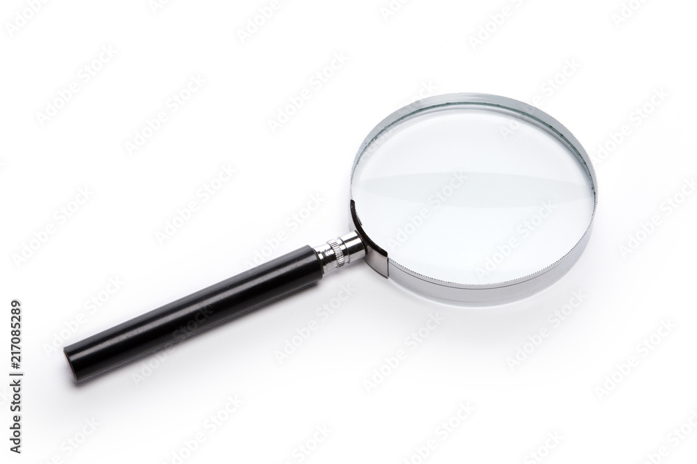 magnifier isolated white magnifier isolated white