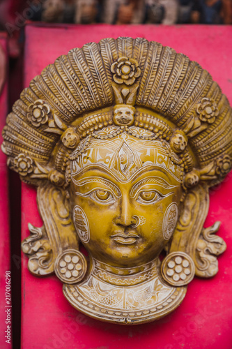 Traditional Handmade Wooden Masks and Sculptures,Kumari Sculpture © Nabaraj Regmi