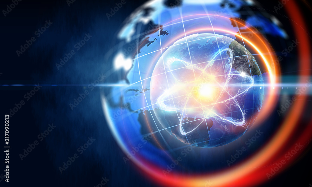 Obraz premium Astronomy concept backdrop