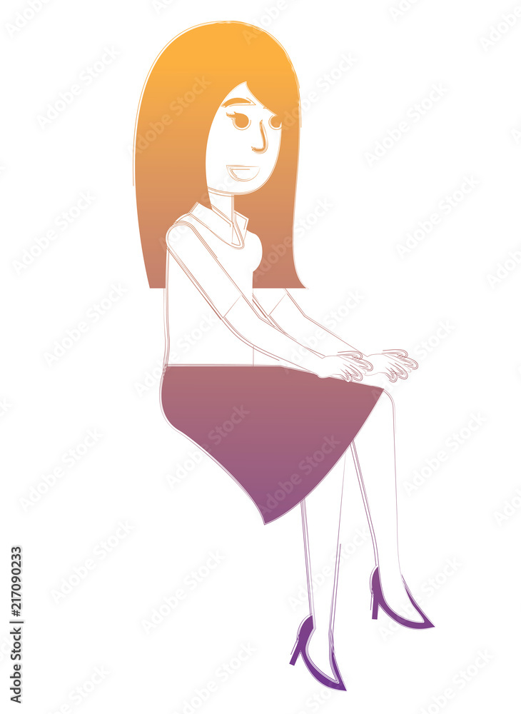 cartoon designer woman icon over white background, vector illustration cartoon designer woman icon over white background, vector illustration