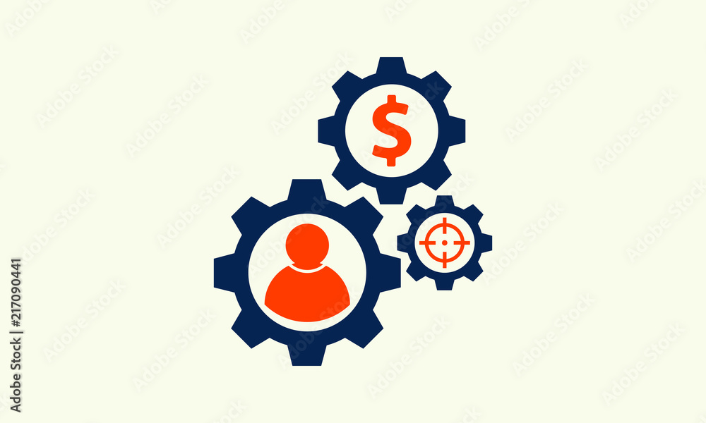 gear whell with user people sign vector illustration. vector icon gear whell with user people sign vector illustration. vector icon