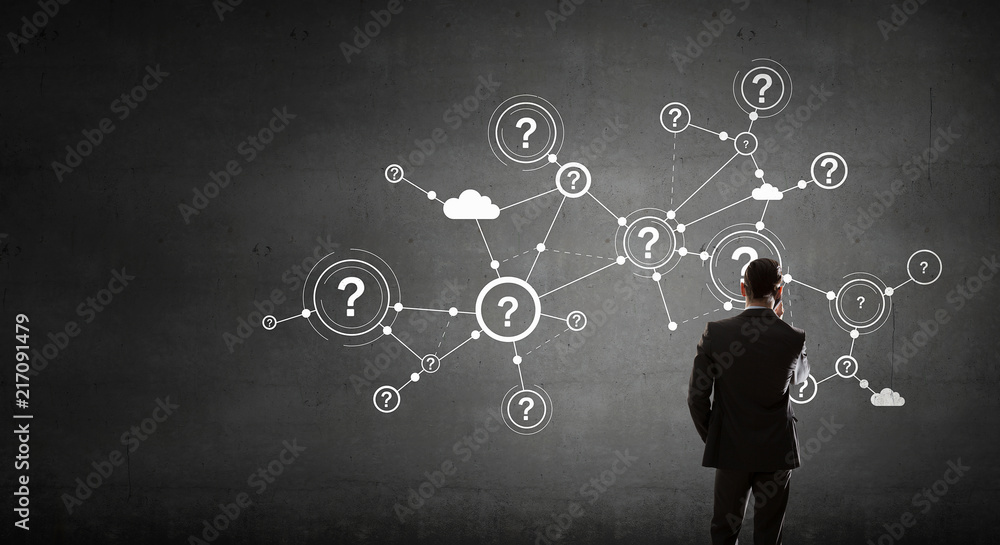 Business networking and connection concept. 3d rendering Business networking and connection concept. 3d rendering