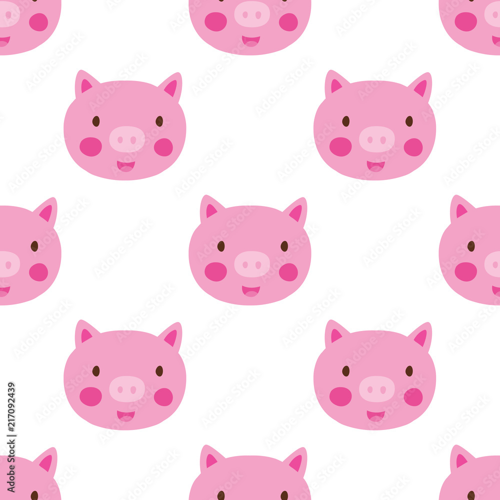 Cute pigs seamless pattern Cute pigs seamless pattern