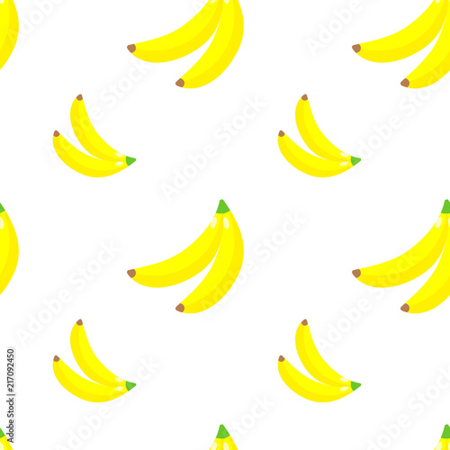 Seamless pattern. Tropical ornament yellow bananas