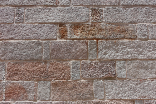 Beautiful abstarct brick wall steel background heritage.    