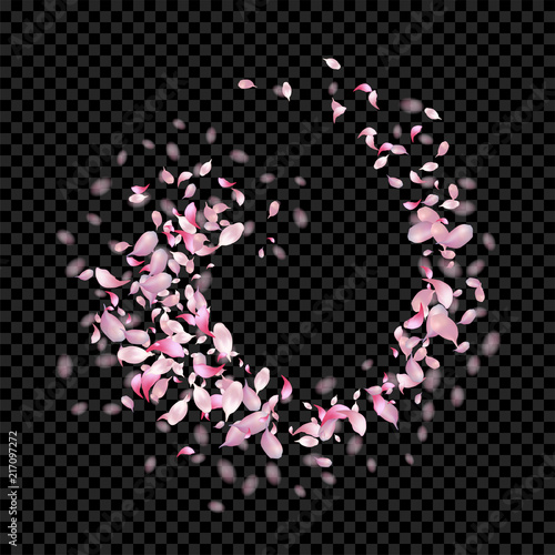 Abstract Flying Petals