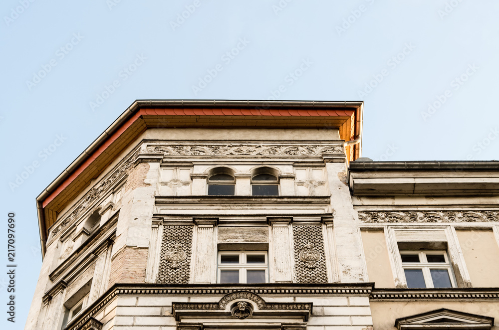 Low Angle View of Old Building against Clear Sky in Berlin, Germany