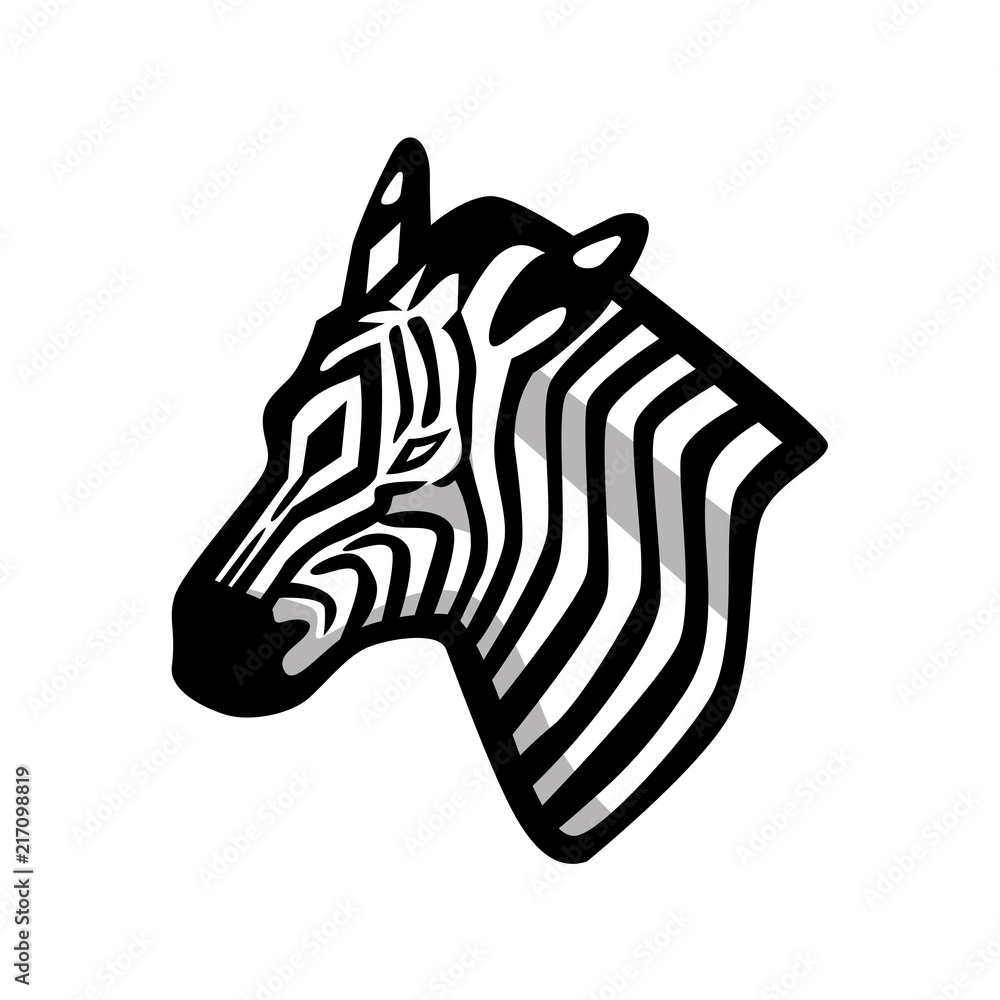 Obraz premium Zebra Head Mascot