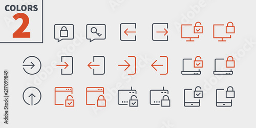 Login UI Pixel Perfect Well-crafted Vector Thin Line Icons 48x48 Ready for 24x24 Grid for Web Graphics and Apps with Editable Stroke. Simple Minimal Pictogram Part 3-3