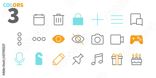 Social UI Pixel Perfect Well-crafted Vector Thin Line Icons 48x48 Ready for 24x24 Grid for Web Graphics and Apps with Editable Stroke. Simple Minimal Pictogram Part 3-3